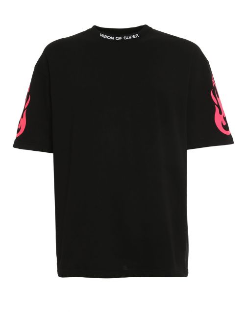 TSHIRT FIRE PINK FLUO