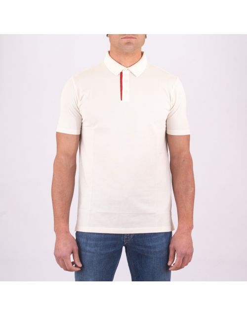 Hugo polo shirt in pure white cotton
