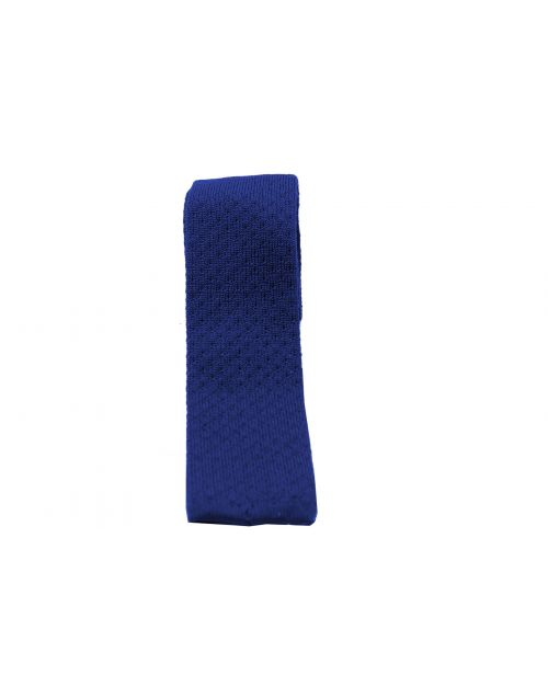 Cravatta Hugo in piquet di cotone Blu elettrico