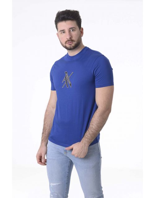 T-Shirt Armani Exchange con logo stampa centrale