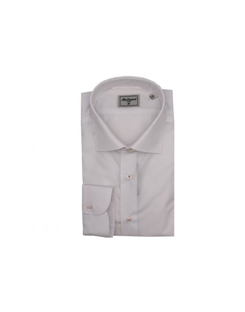 Matteucci regular fit shirt with French collar White
