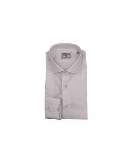 Matteucci Hemd aus Baumwolle mit Slim Fit Weiß
