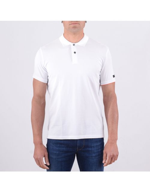 RRD white polo shirt with logo on the sleeve