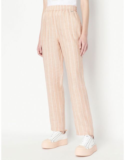 Pantaloni cropped Armani Exchange in lino