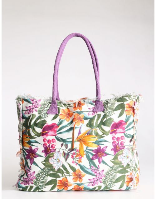 Shopper Ayfee stampa fiori multicolor 602-BS23209