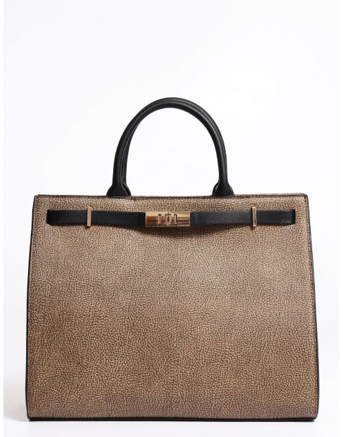 Borsa Borbonese Out of Office grande 924642 OP Naturale/Nero