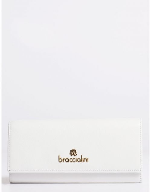 Portafoglio Braccialini Basic con patta B16701 bianco