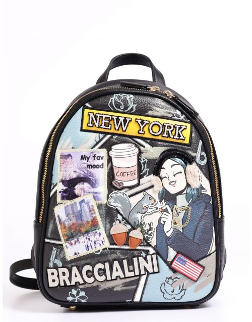 Zaino Braccialini Cartoline New York B16806