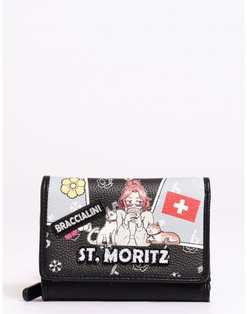 Portafoglio Braccialini Cartoline St. Moritz B16809