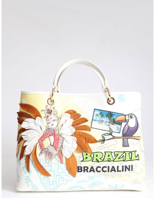 Borsa Braccialini Cartoline Brazil B17081 UNICO