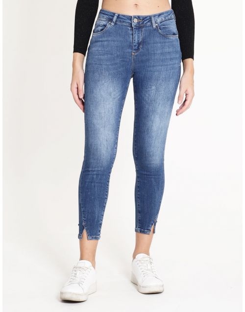 Jeans Fracomina skinny cropped con spacchetti FP22WV9002D40402