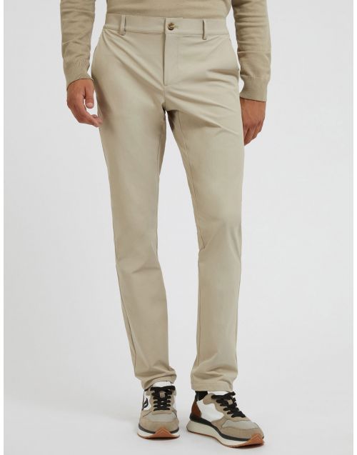 Pantaloni tech Guess vestibilità regular M2YB01 WF9W0 Pasadena-Stone