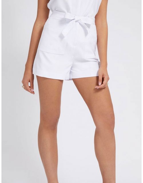Shorts Guess con cintura W2GD52WB4H2 Pure-White fronte