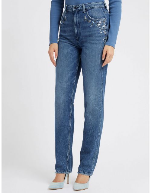 Jeans mom fit Guess con paillettes GUESS DENIM Blessed-Sequins