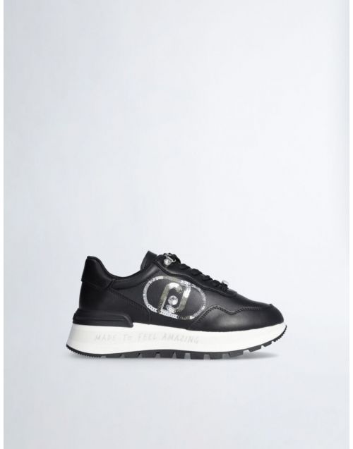 Sneakers Liu jo Platform con logo in paillettes