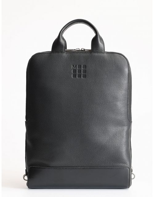 Zaino Moleskine Classic Leather Device Bag Vertical Black
