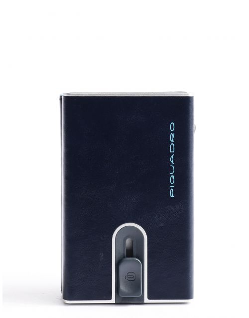 Porta carte Piquadro Blue Square compact wallet porta monete