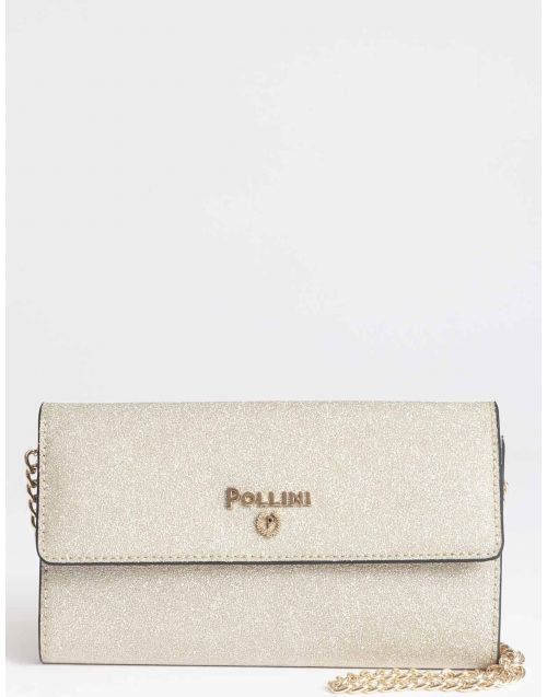 Pochette Pollini Silver con tracolla SC5501PP1GSL1 Glitter/Oro