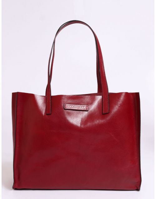 Shopping bag The Bridge Mirra 04470201 Rosso Ribes/Oro
