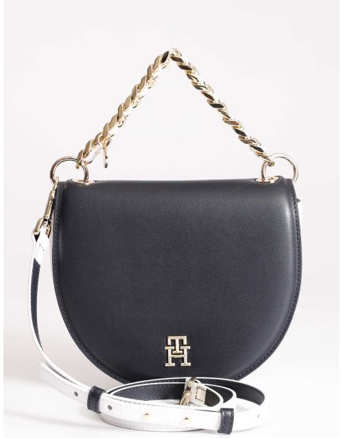 Borsetta Tommy Hilfiger Chic bicolore AW0AW14492 Space Blue