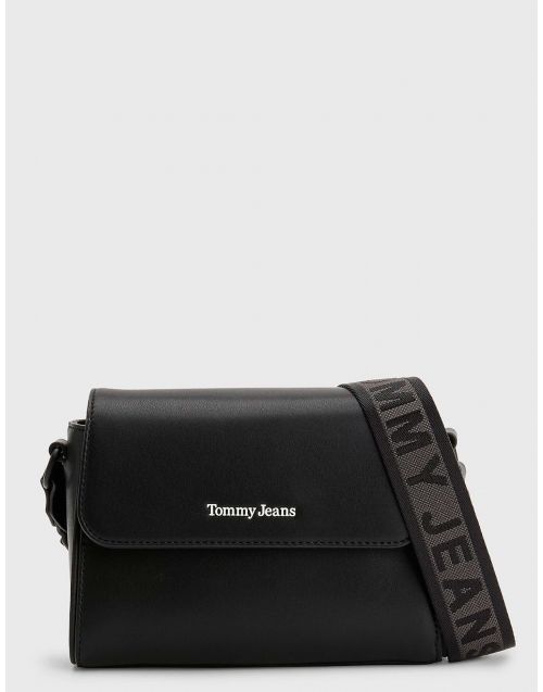 Tracollina Tommy Jeans con patta frontale AW0AW14556 Black