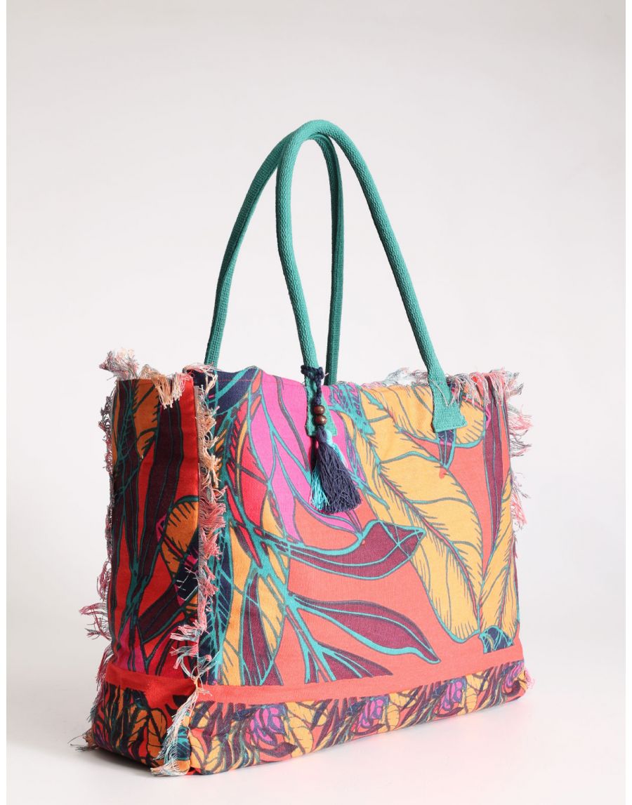 Borsa da Mare Multicolor con Nappine