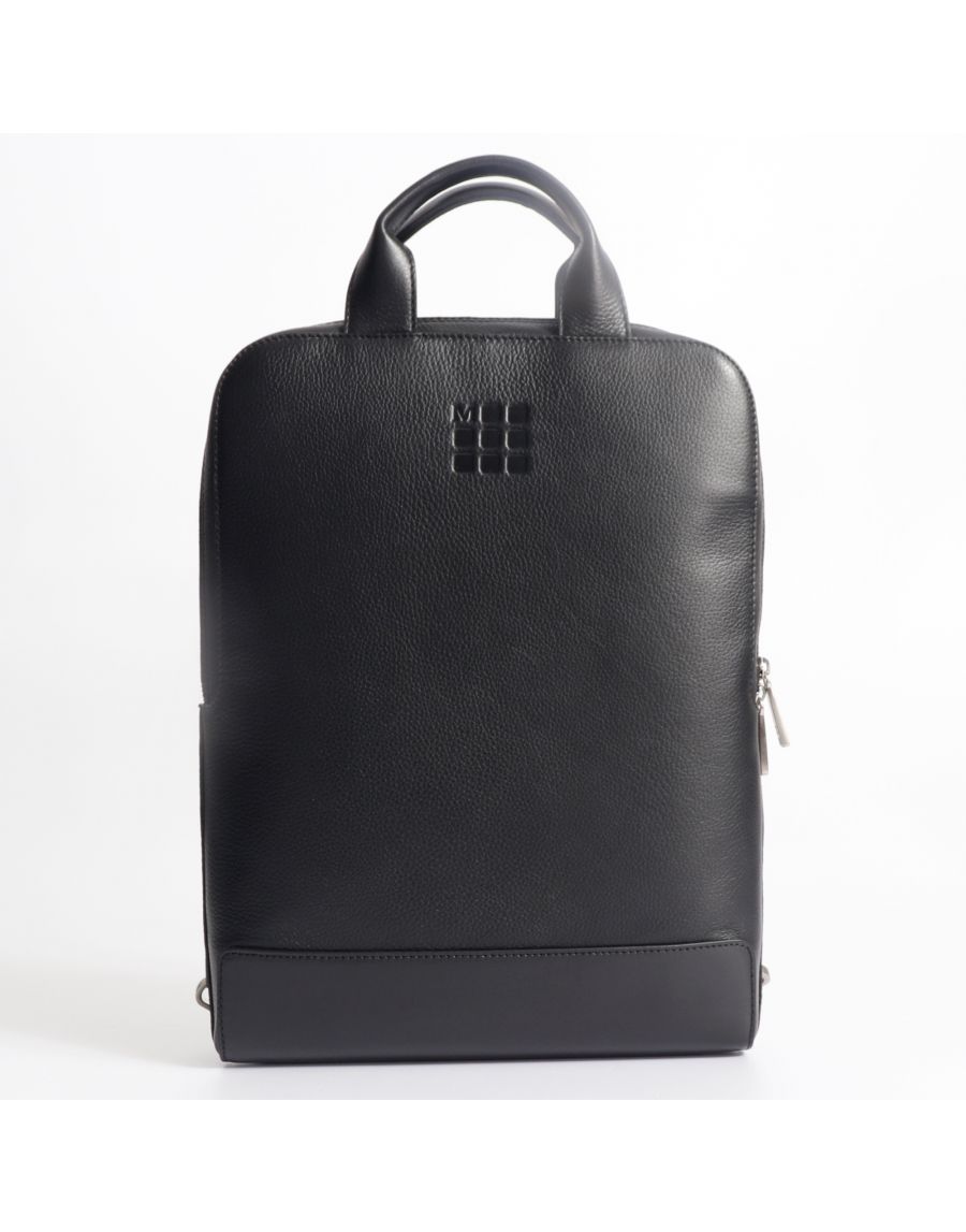 Zaino Moleskine Classic Leather Device Bag Vertical Black