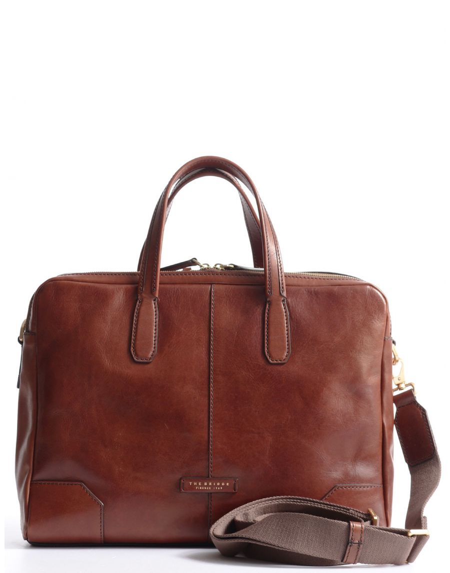 The Bridge Vespucci briefcase with two compartments